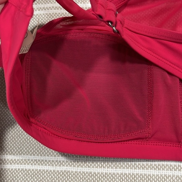 CALIA High Neck Bikini Top Mesh Magenta - Picture 5 of 9